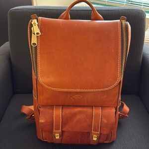 Coronado Leather Top Zip Americana Backpack #740